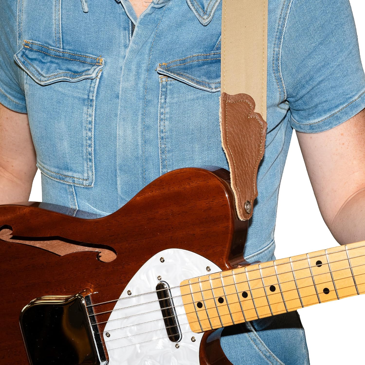 Franklin Strap 2" Distressed Canvas Guitar Strap