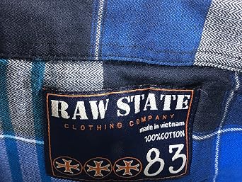 Raw State Affliction Men's Button Down Shirt Outwear Multi Color