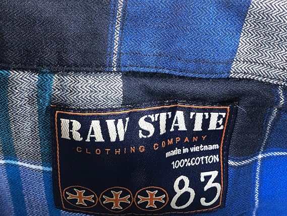 Raw State Affliction Men's Button Down Shirt Outwear Multi Color