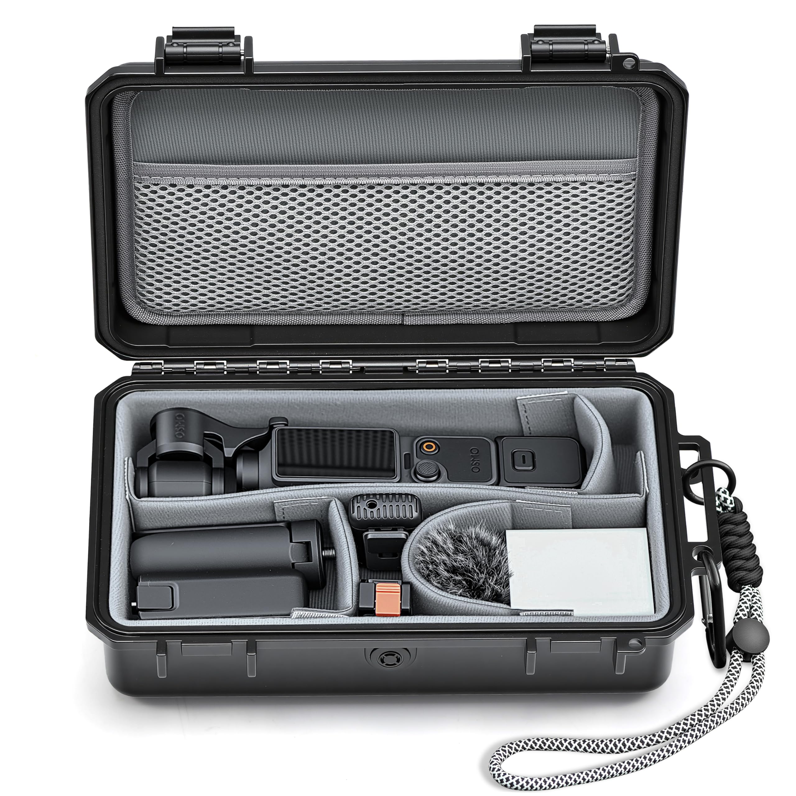 STARTRC PHOTO wasserdichte Hartschalen Tasche für Insta360 Luna Ultra | kompatibel mit Osmo Pocket 4/3, individuell einstellbare Trennwände, IP67-Schutz, Reise-Aufbewahrungsetui (nur Etui)