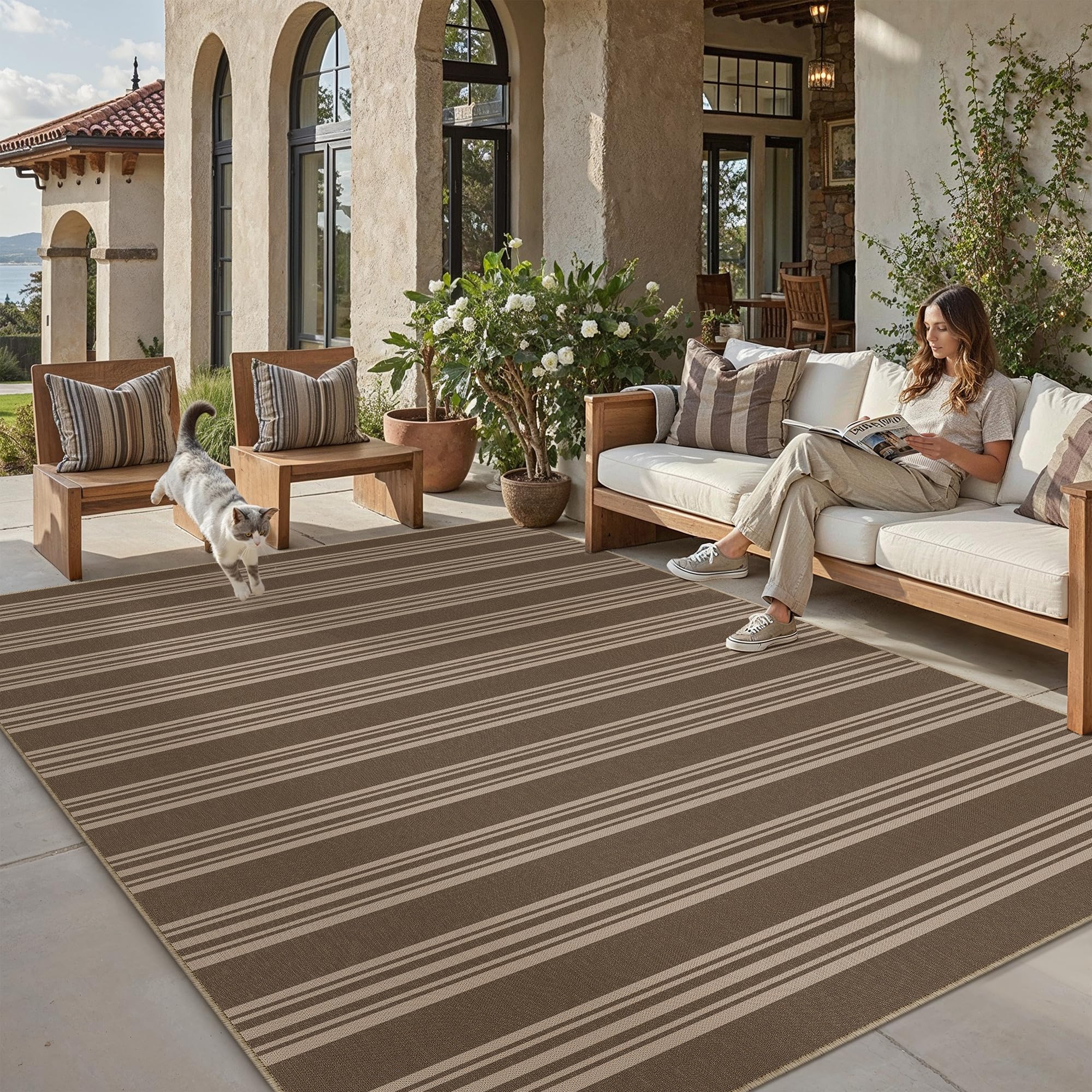 PureCozy Teppich Wohnzimmer Moderne Groß Carpet Bettvorleger Schlafzimmer Esszimmer BüRo Kurzflor Rug Geometrisches