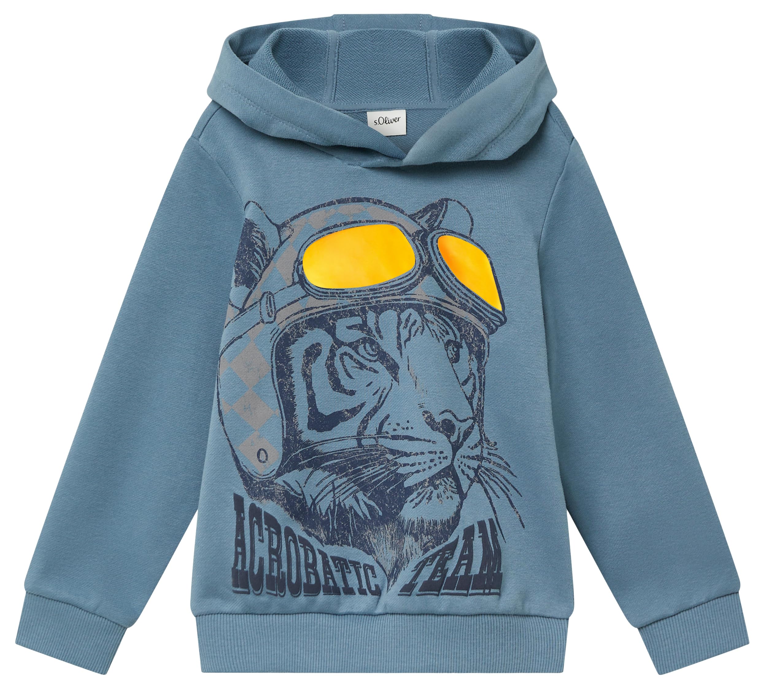 s.Oliver Hoodie aus Baumwollmix mit Folienprint