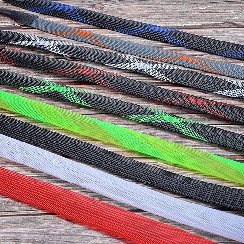 Miniatura 77 de SF Funda para caña de pescar, funda de caña de pescar, cubierta de caña de pescar, protector de caña de malla trenzada, guantes de caña de pescar