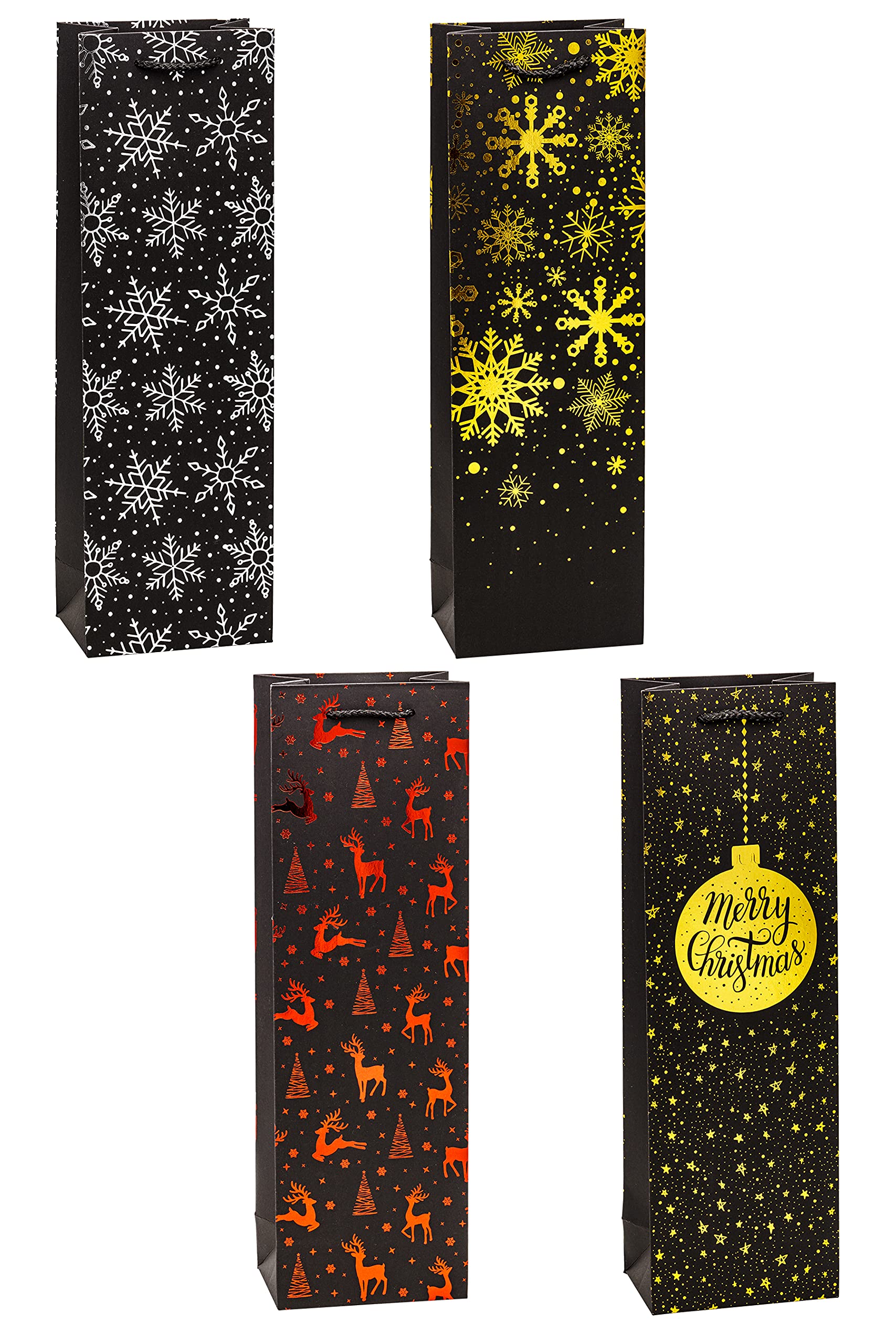 Sac Cadeau De Noël Pour Bouteille | Mercerie Et Tissus