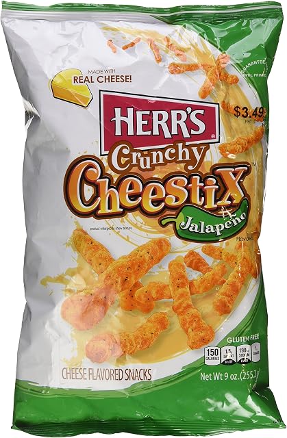 Herr's Jalapeno Crunchy Cheestix, 255 ml
