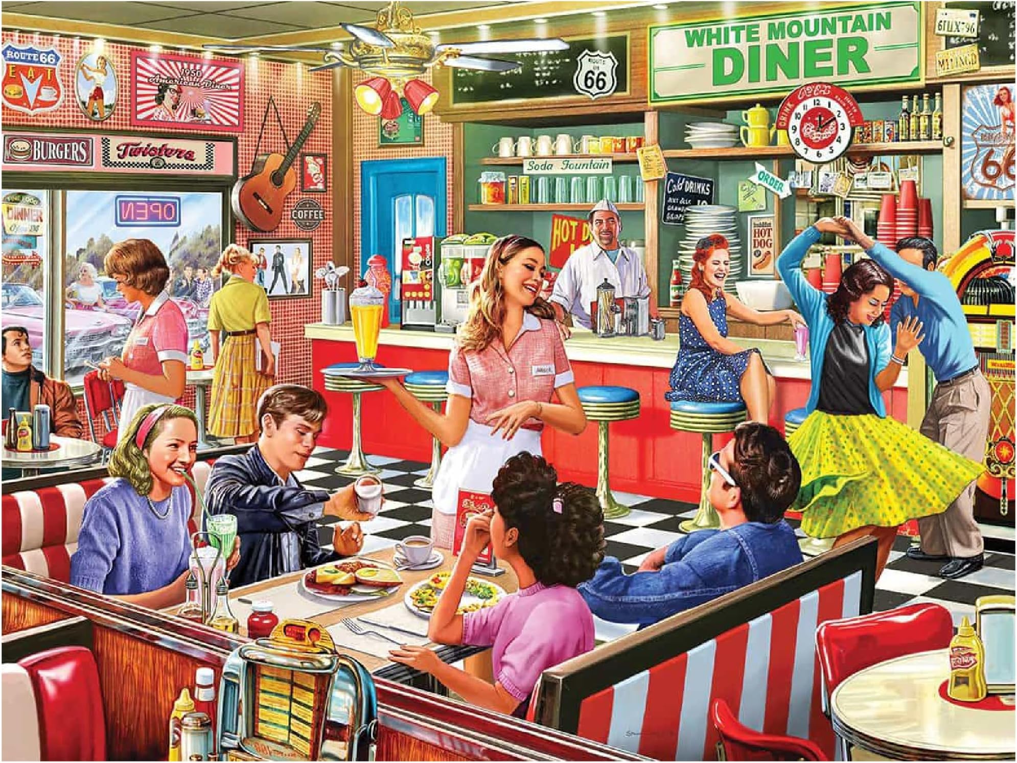 Puzzles 1397 American Diner Designer: Steve Crisp Puzzles (1000 Piece)