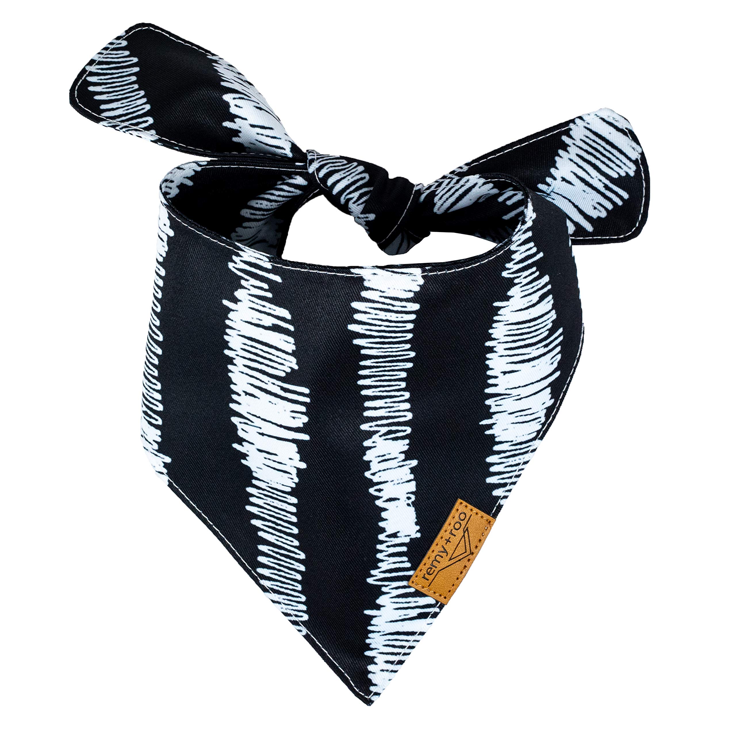 Remy+Roo Lot de 4 bandanas pour chien en tissu durable de qualité supérieure Forme unique Réglable Plusieurs tailles disponibles XL