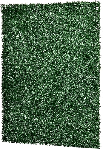 Miniatura 9 de Outsunny 12 piezas de 20 x 20 pulgadas cuadradas de plantas de privacidad artificiales con protección UV imitación de hierba de Milán para muro