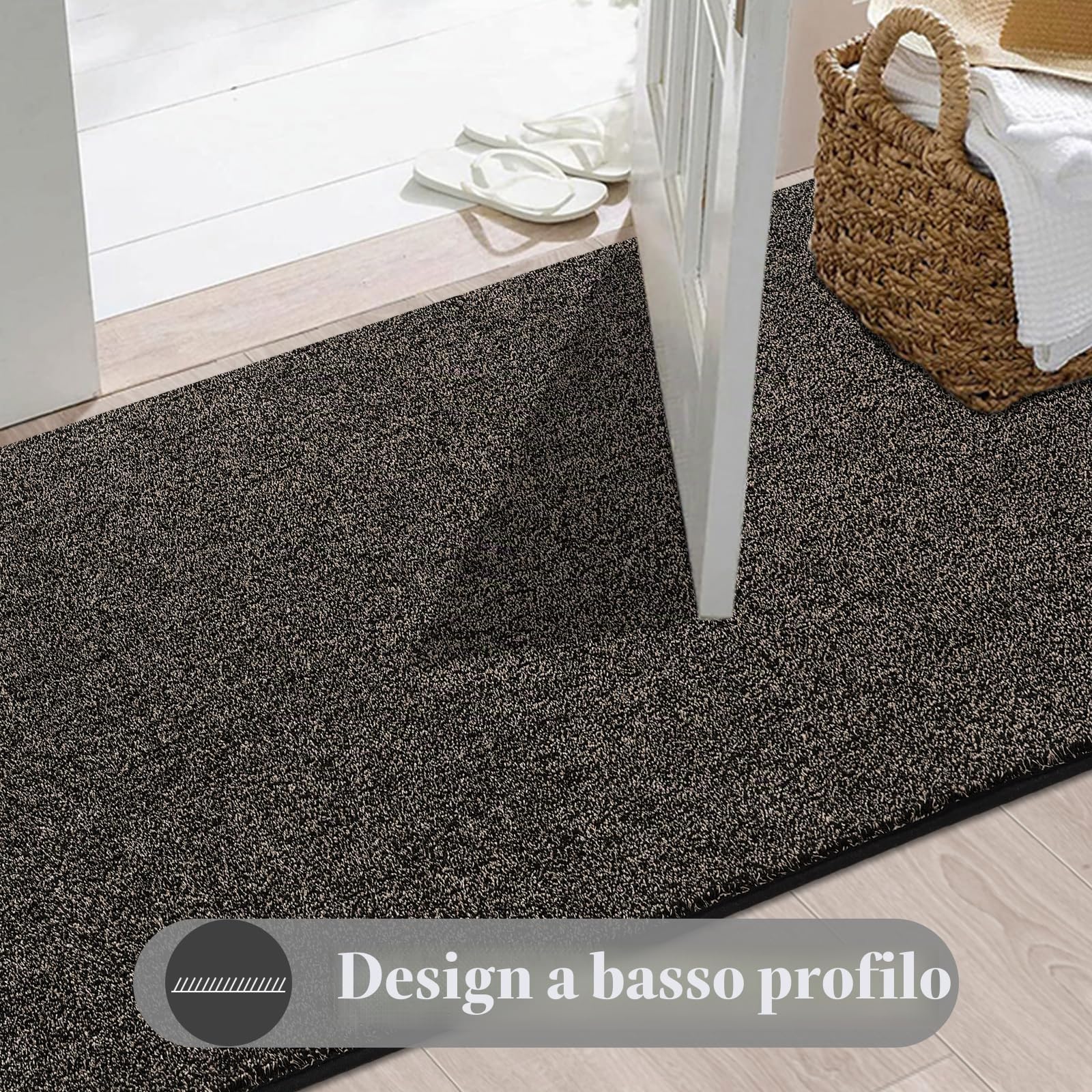 Enyhom Tappeto Cucina Antiscivolo Lavabile 80 x 200 cm, Moderno Lungo Tappeto Ingresso Interno Super Assorbente Tappeto Corridoio, Morbido Tappeto Passatoia Cucina per Corridoio, Salotto, Ingresso