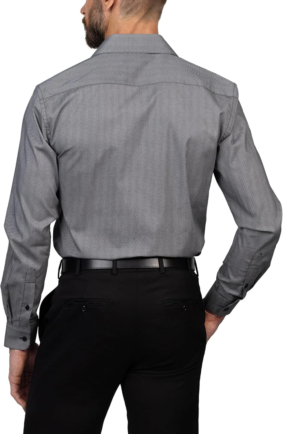 Vince Camuto Slim Fit Cotton Stretch Long Sleeve Dress Shirt for Men Spread Collar Shirts Mens Formal Premium Fabric - Image 3