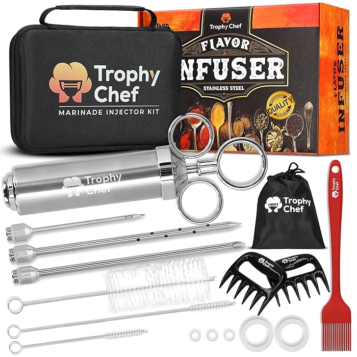 Buy Meat injectors for smoking Professional Turkey injector syringe