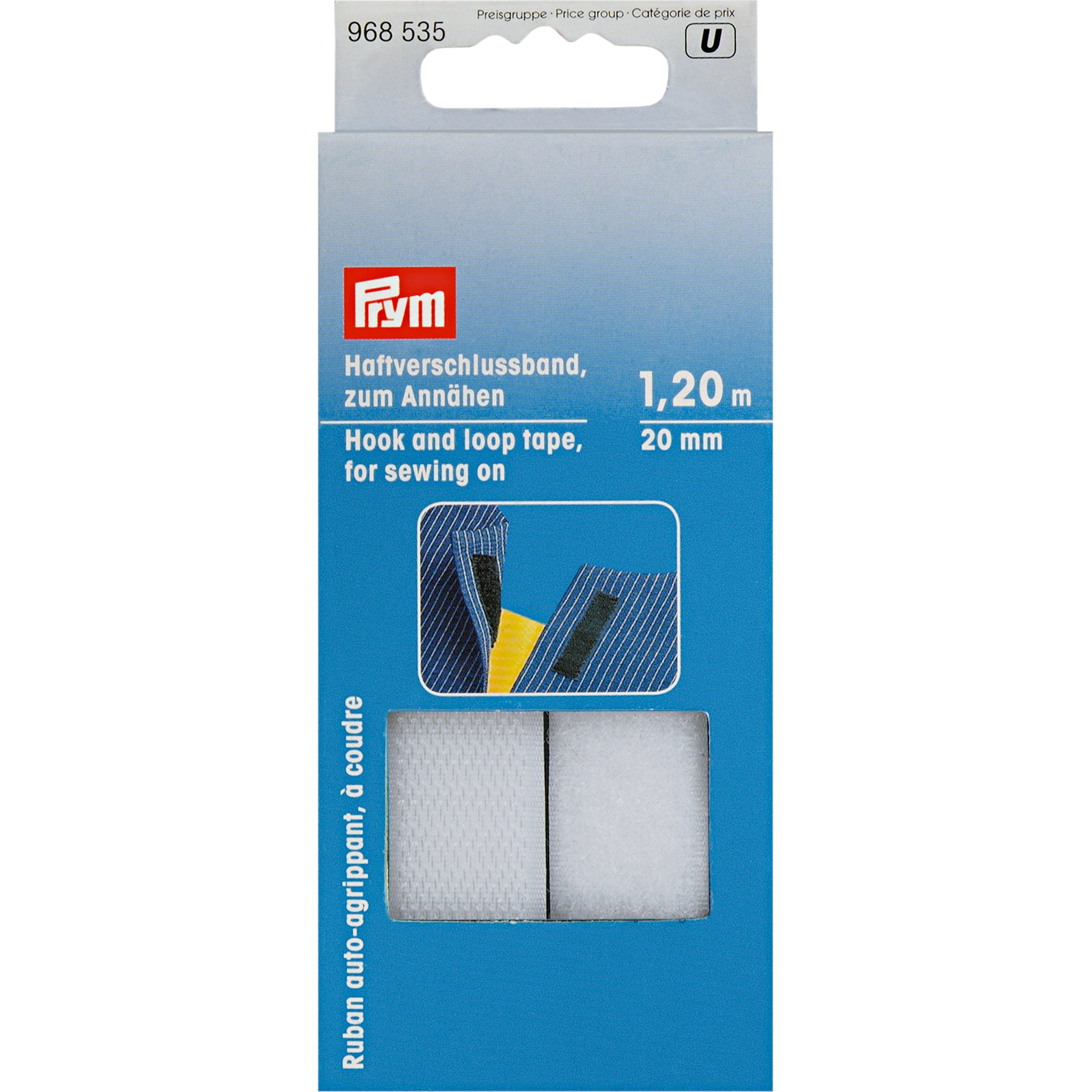 Prym Hook and Loop Tape, White