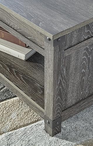 Miniatura 11 de Signature Design by Ashley Freedan - Mesa de centro rústica con tapa elevable, color gris