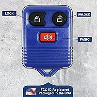 Vista 7 de KeylessOption Llavero de repuesto para Ford Lincoln Mazda Mercury 1998 1999 2000 2001 2002 2003 2004 2005 2006 2007 2008 2009 2010 2011 2012 2013