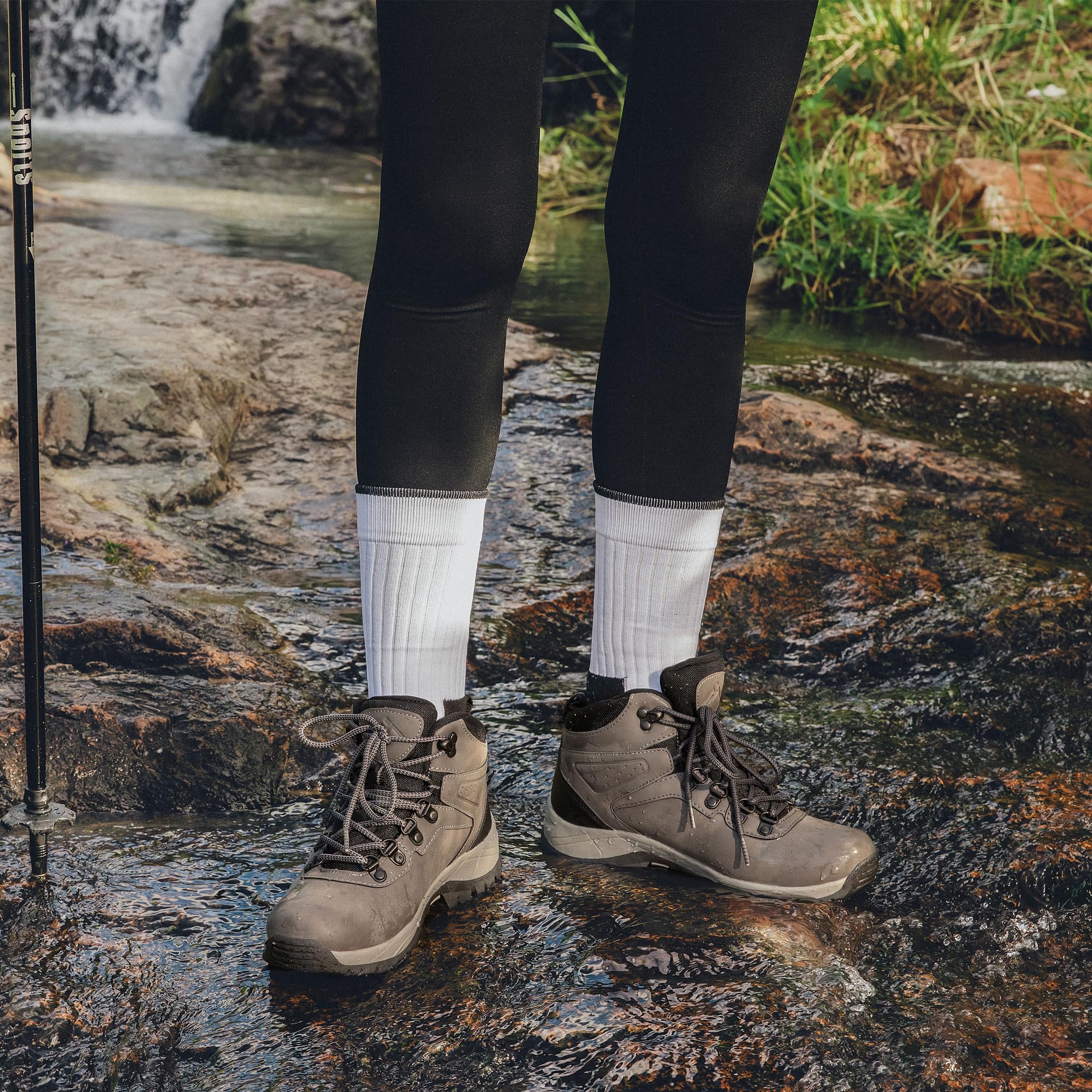 CC-Los Damen Wasserdicht Wanderstiefel rutschfeste Trekkingschuhe Wanderschuhe Outdoorschuhe