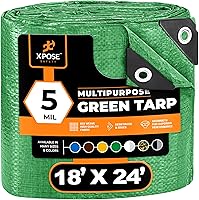 Vista 146 de Xpose Safety - Lona de polietileno ligera azul – Funda protectora multiusos, paño de goteo – duradero, impermeable, resistente a la intemperie