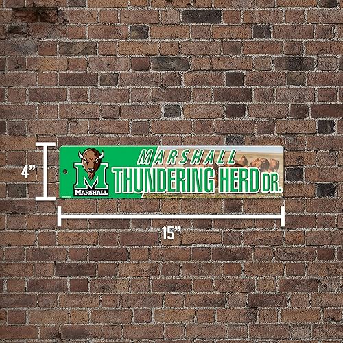 Vista 576 de Rico Industries Letrero de plástico de la NCAA de plástico de 4 x 16 pulgadas Alternativo