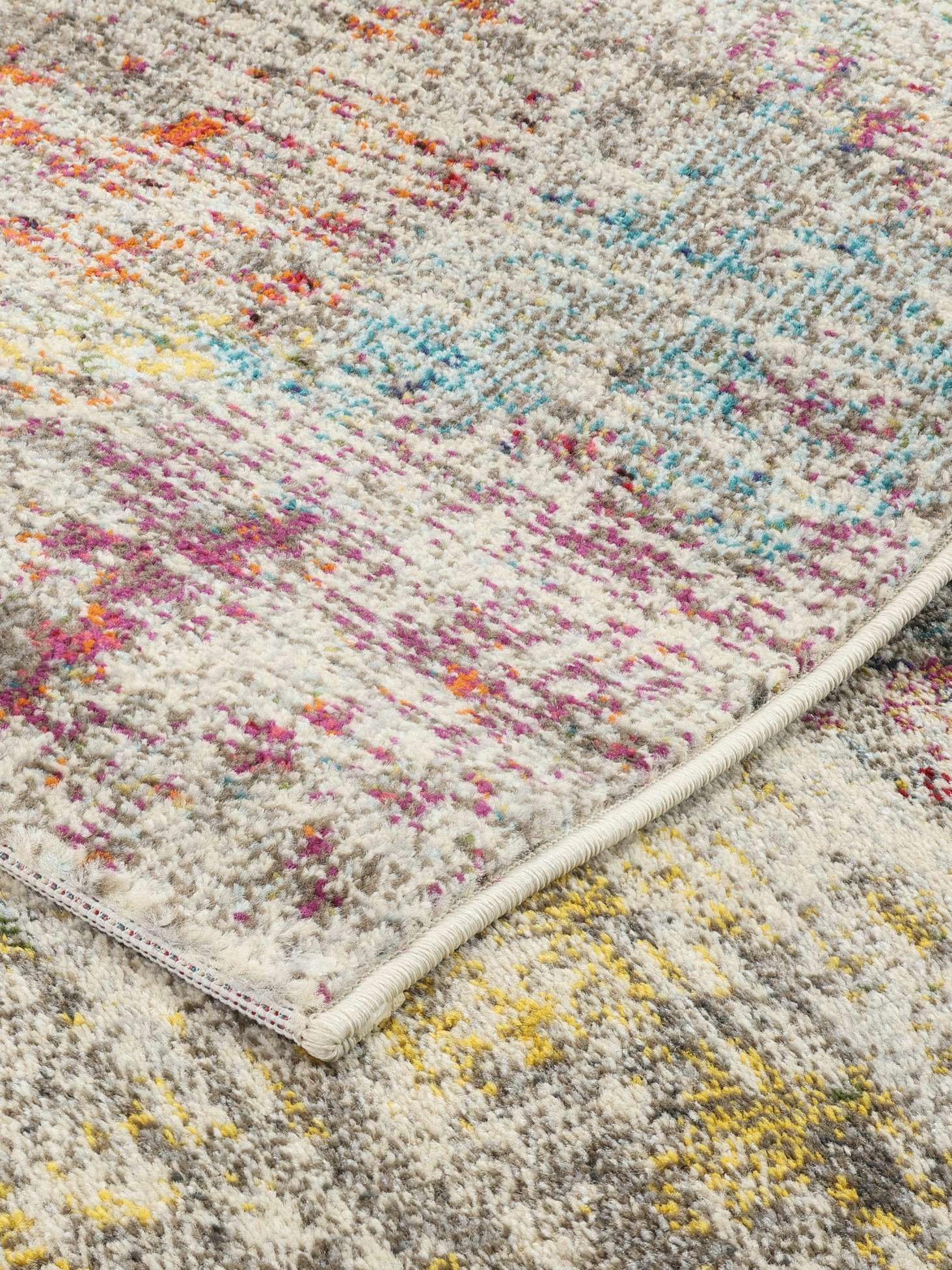 RugVista Arty Mind, Vloerkleed, Moderne vloerkleden, 140 x 200 cm, Rechthoekig, Laagpolig, Woonkamer, Eetkamer, Slaapkamer, Alleen chemisch reinigen, oeko_tex_100, Beige/Donker Grijs