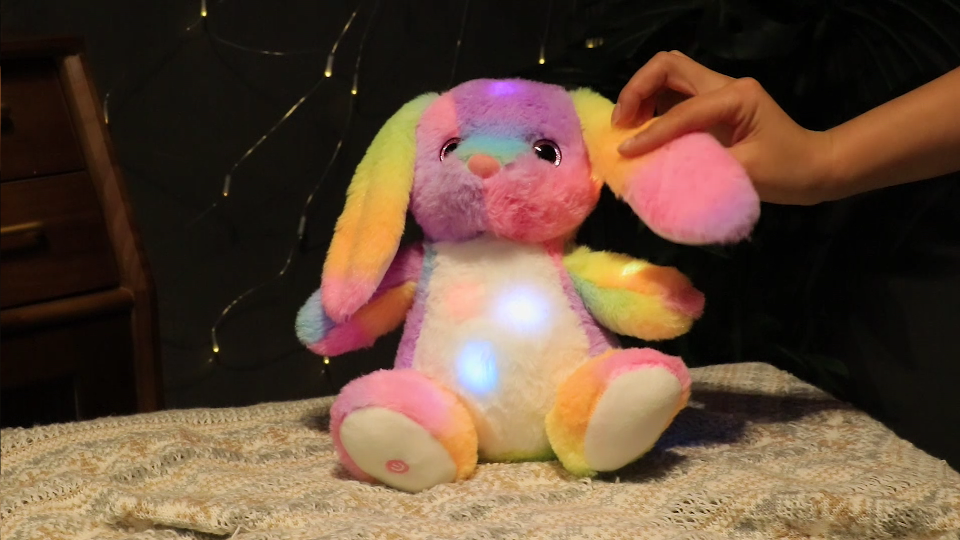 Amazon.com: Hopearl LED Plush Bunny Colorful Lighting Up Stuffed