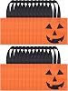 Boao 24 Pieces Halloween Lantern Pumpkin Tote Bags Non Woven Candy Bags for Halloween Party7.9 x 7.9 Inch