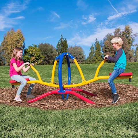 Gym Dandy Pendulum Teeter Totter Seesaw - Kids Playground Set for Indoor & Outdo