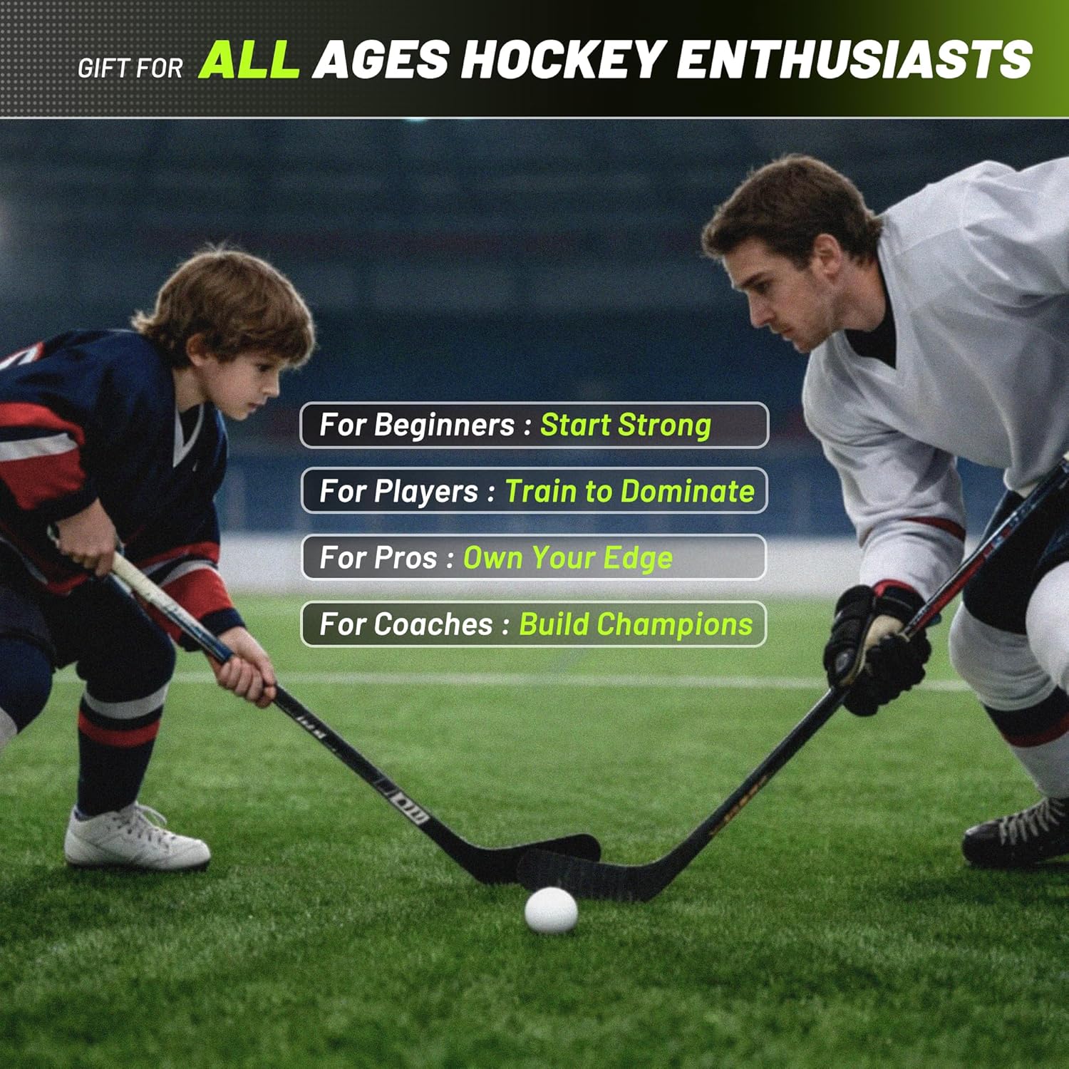 Field Hockey Training Mat,Anti-Slip and Quiet Surface,Indoor/Outdoor Hockey Training Equipment for Ball Control and Drag Ball.Field Hockey Gifts for Training Enthusiasts