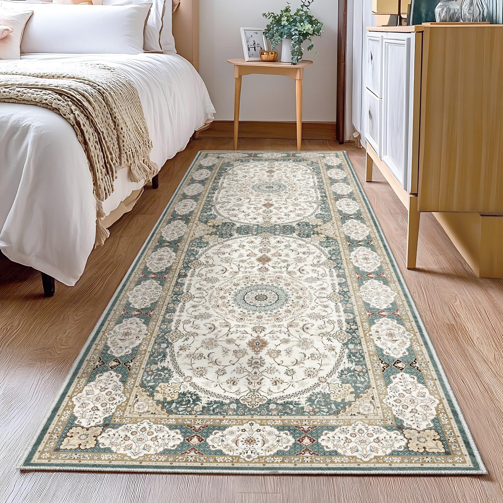 SONGLET 60X180cm Area Rug, Washable Living Room Rug Indoor Non-Slip,Rugs for Bedroom Kitchen Entryway Office Carpet - Image 3