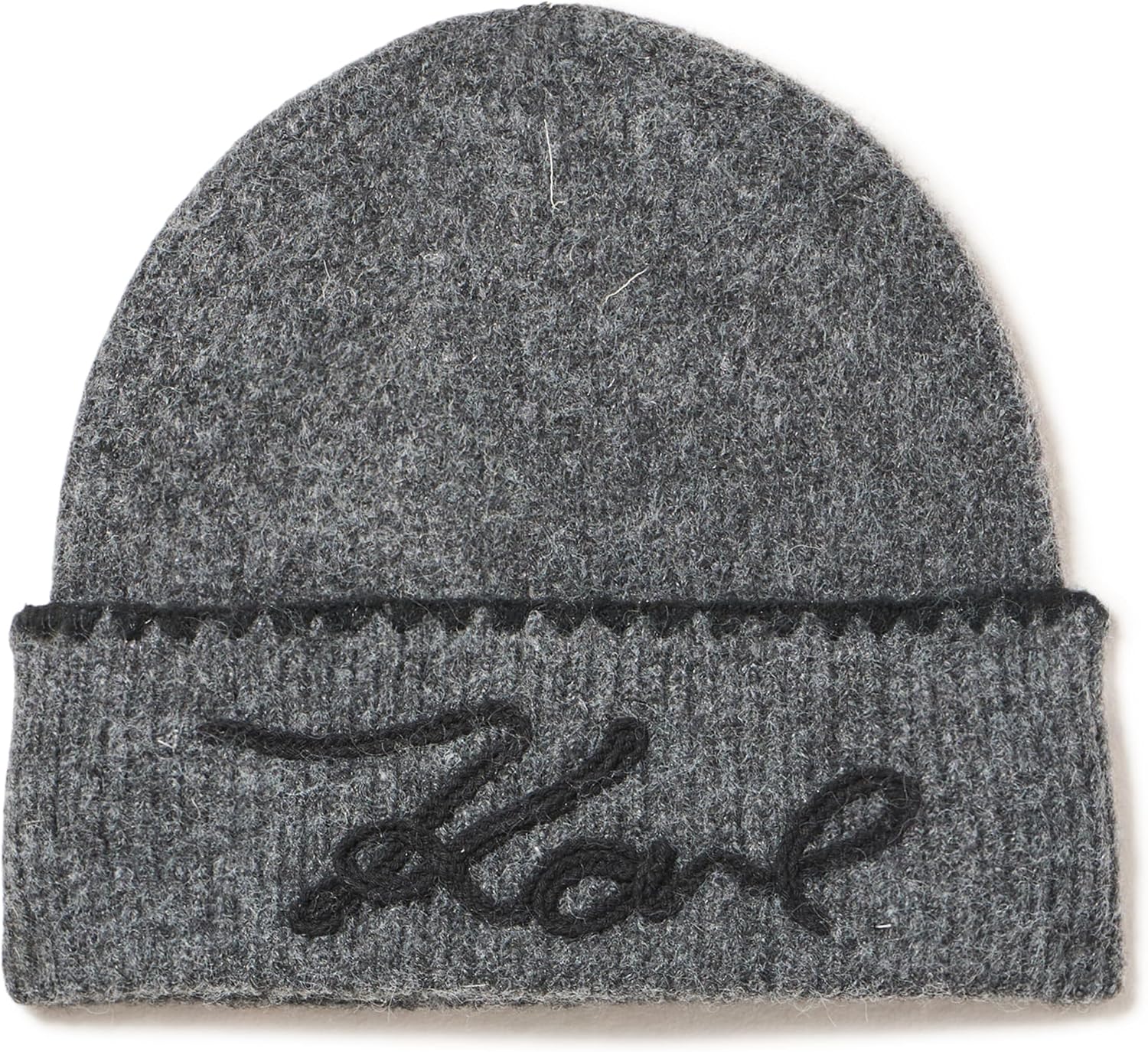 Karl Lagerfeld Women's Whipstich Beanie with Embroidered Karl Logo