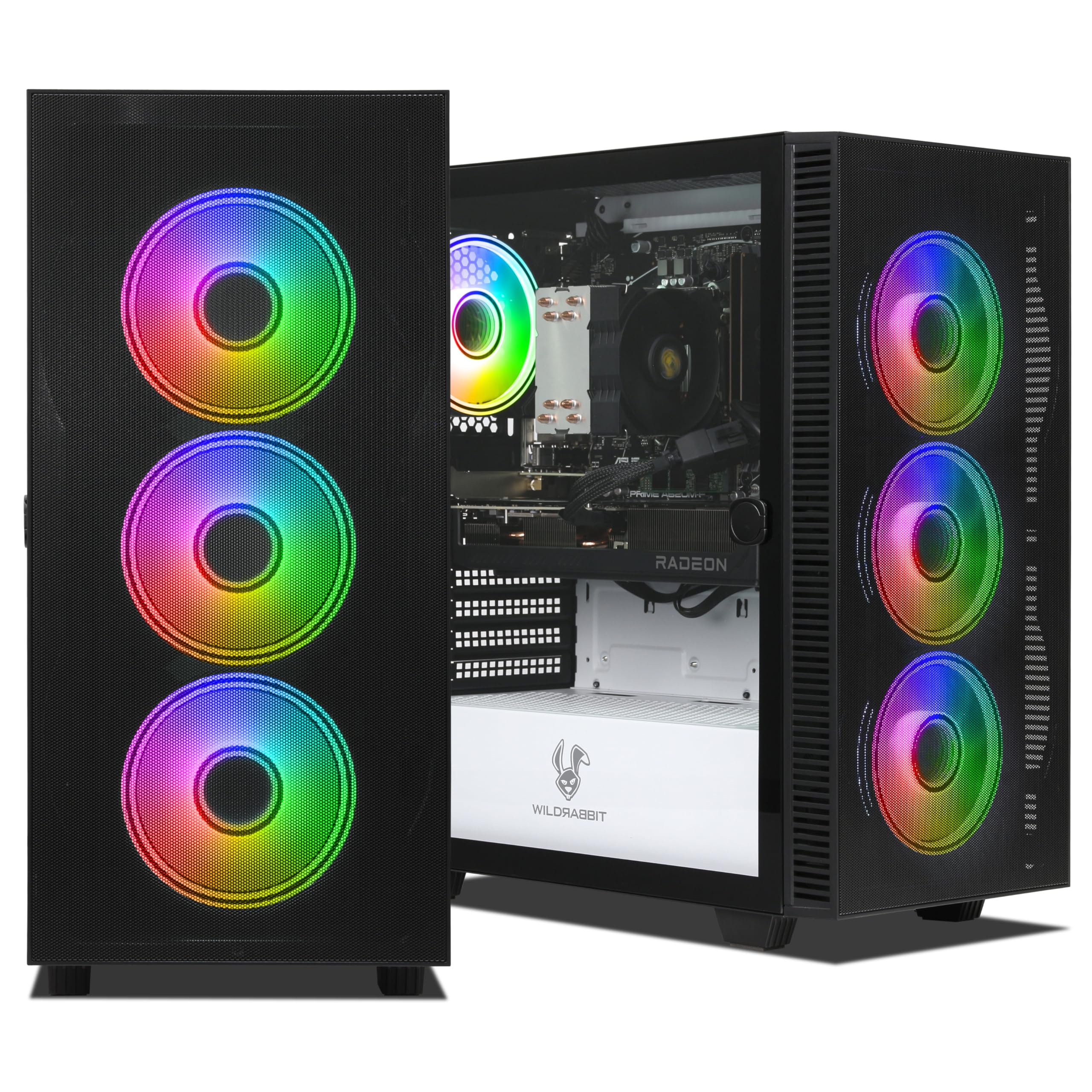 Ankermann Quantum Gaming PC | AMD Ryzen 5 9600X | AMD RX 9060XT 16GB | 32GB DDR5 RAM | 1TB NVMe SSD | Windows 11 | WiFi & Bluetooth