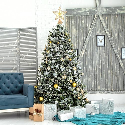 Miniatura 6 de Estrella superior del árbol de Navidad, luz cálida LED, estrella brillante de la parte superior del árbol de Navidad, utilizado para la decoración