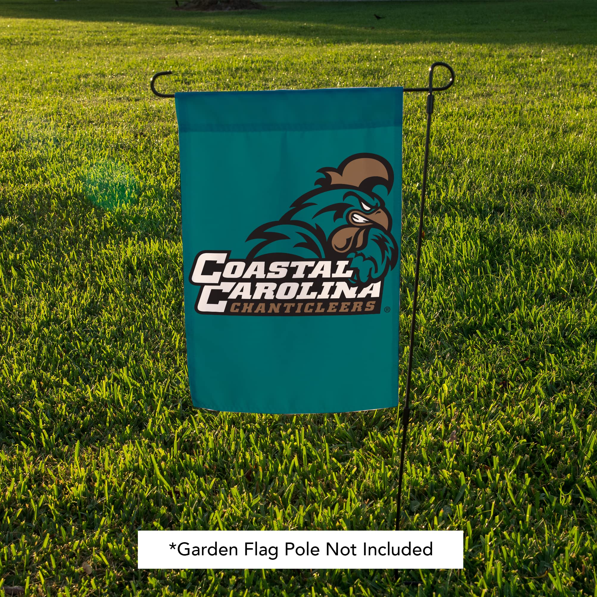 Coastal Carolina University Gartenflagge - Doppelseitiges CCU Chanticleers Banner, 100% Polyester, Offiziell Lizenziert