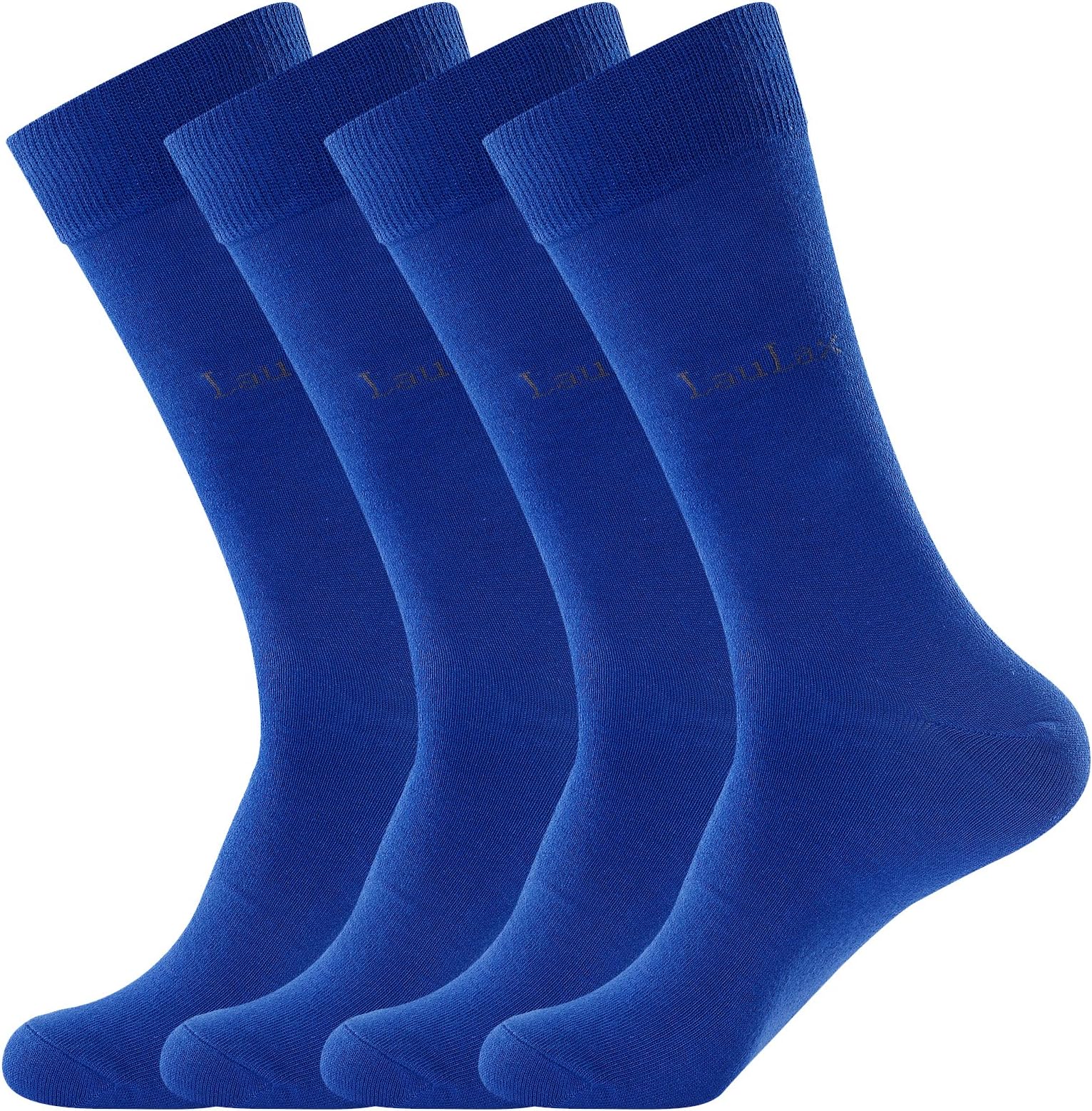 4 Pairs Finest Combed Cotton Smooth Seamless Toe Dress Socks, Gift Set