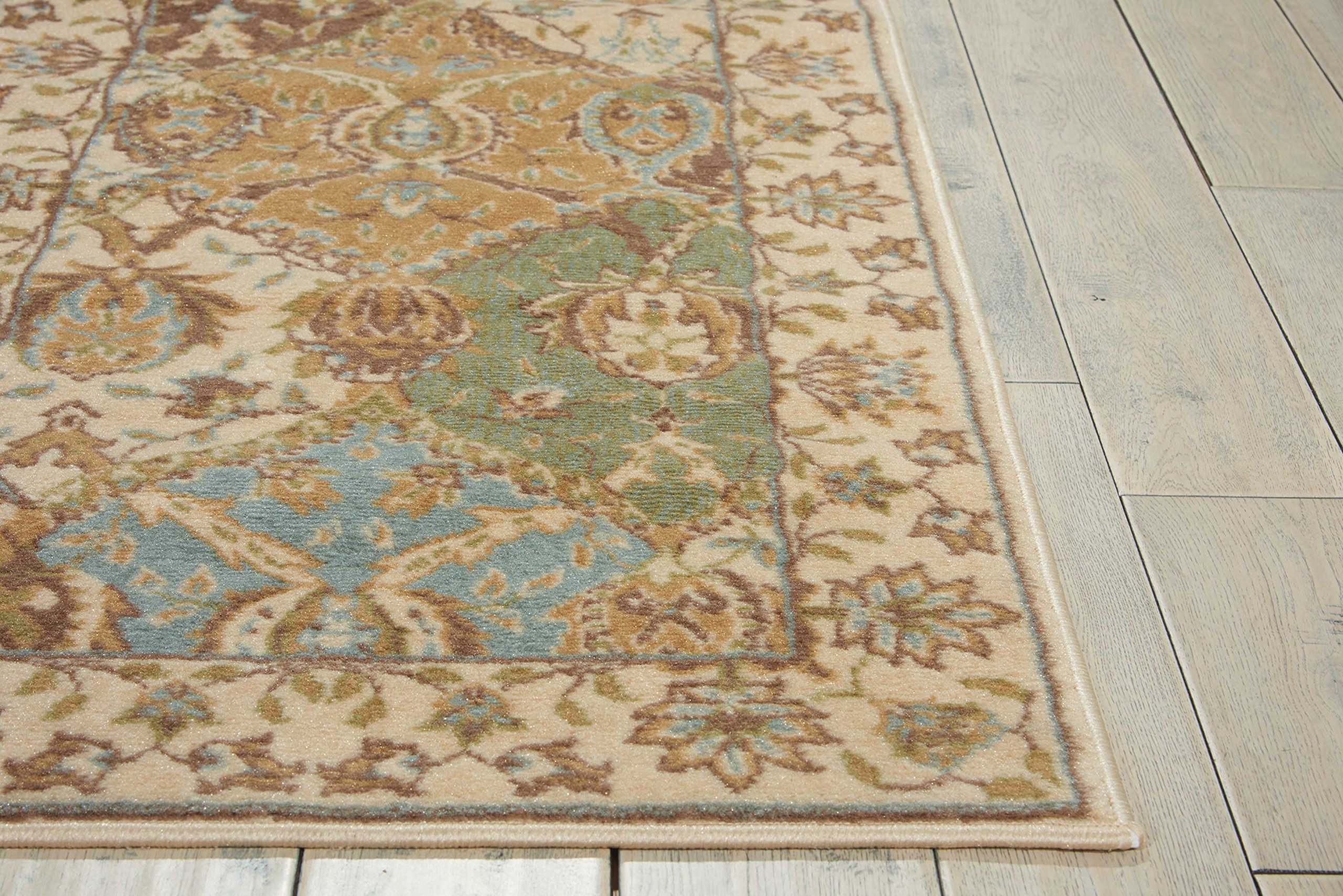 Nourison Modesto Beige Runner Area Rug, 2-Feet 2-Inches by 7-Feet 3-Inches (2'2