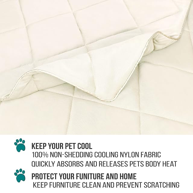 Foto 4 de 8 de PetAmi Manta refrescante Perros, Manta Ligera y esponjosa para Mascotas, Funda de Cama para Perros, Gatos