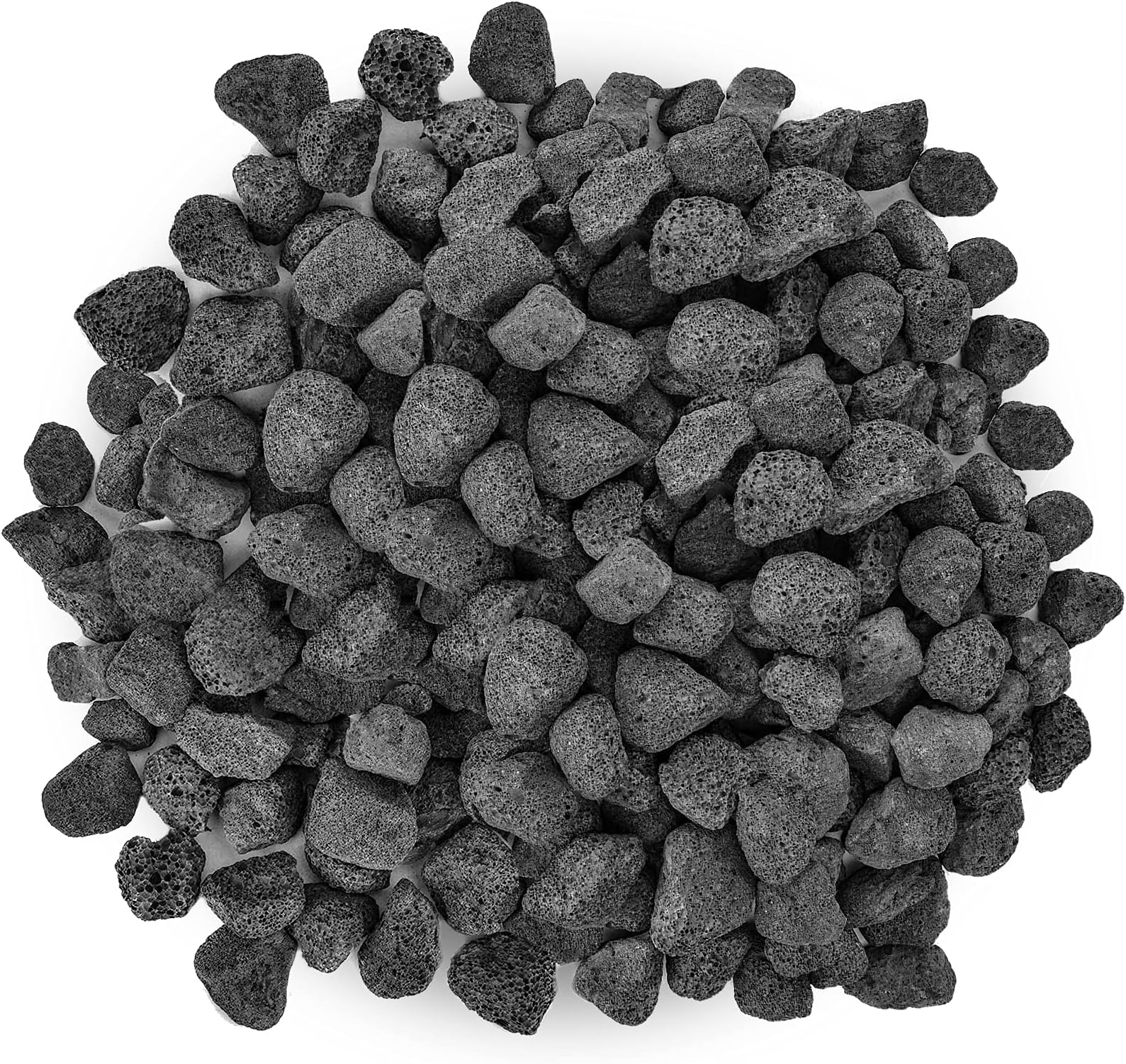 Stanbroil 10 pounds Lava Rock Granules for Gas Log Sets and Fireplaces, Black