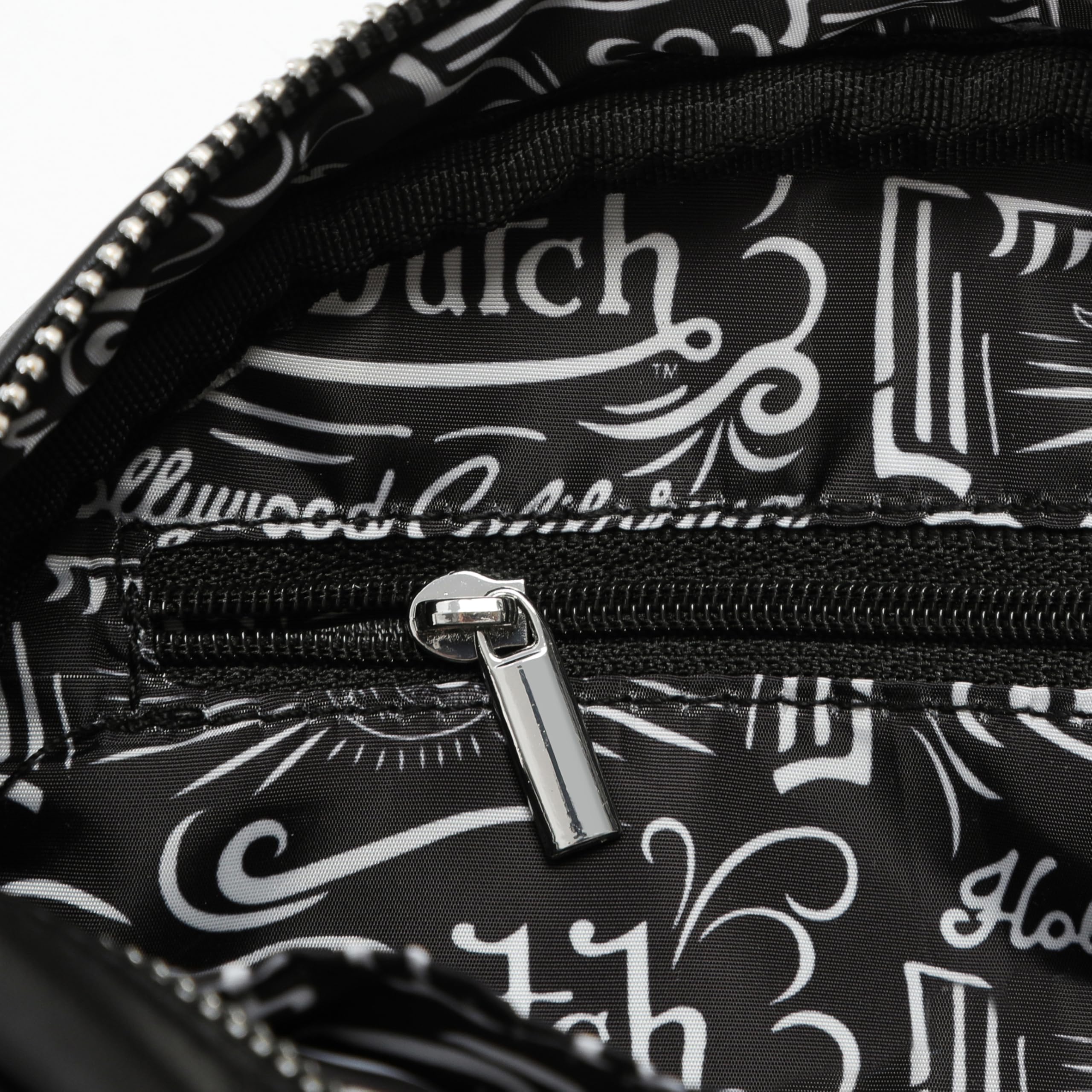 Von Dutch Womens Cow Print Bowling Bag Purse - Stylish Women's Handbag with Adjustable Strap, Spacious Interior, and Vegan Faux Fur (Black)