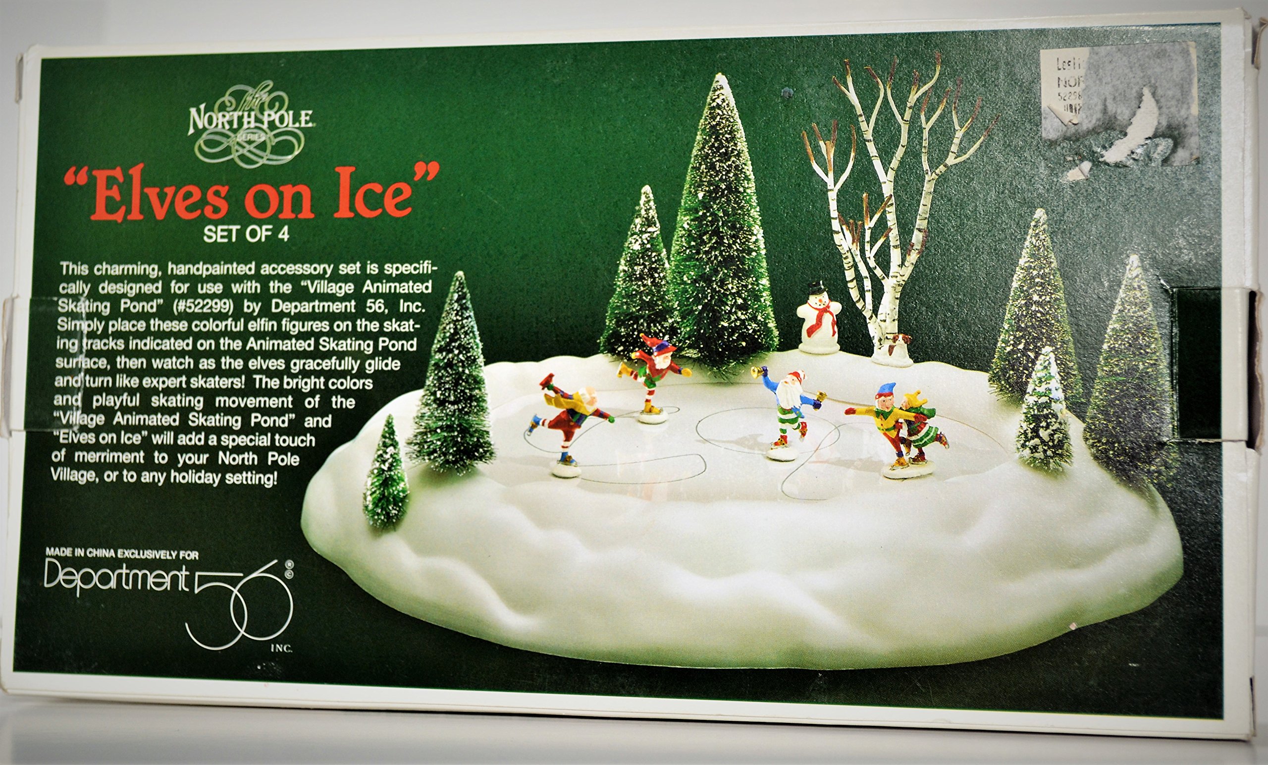 Amazon.com: Dept 56 North Pole Village **Elves on Ice** 52298