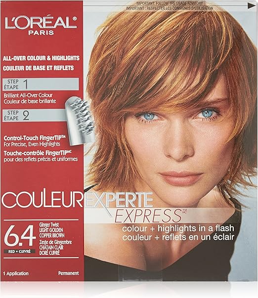 L'Oreal Paris Couleur Experte Express Haircolour, 6.4 Ginger Twist
