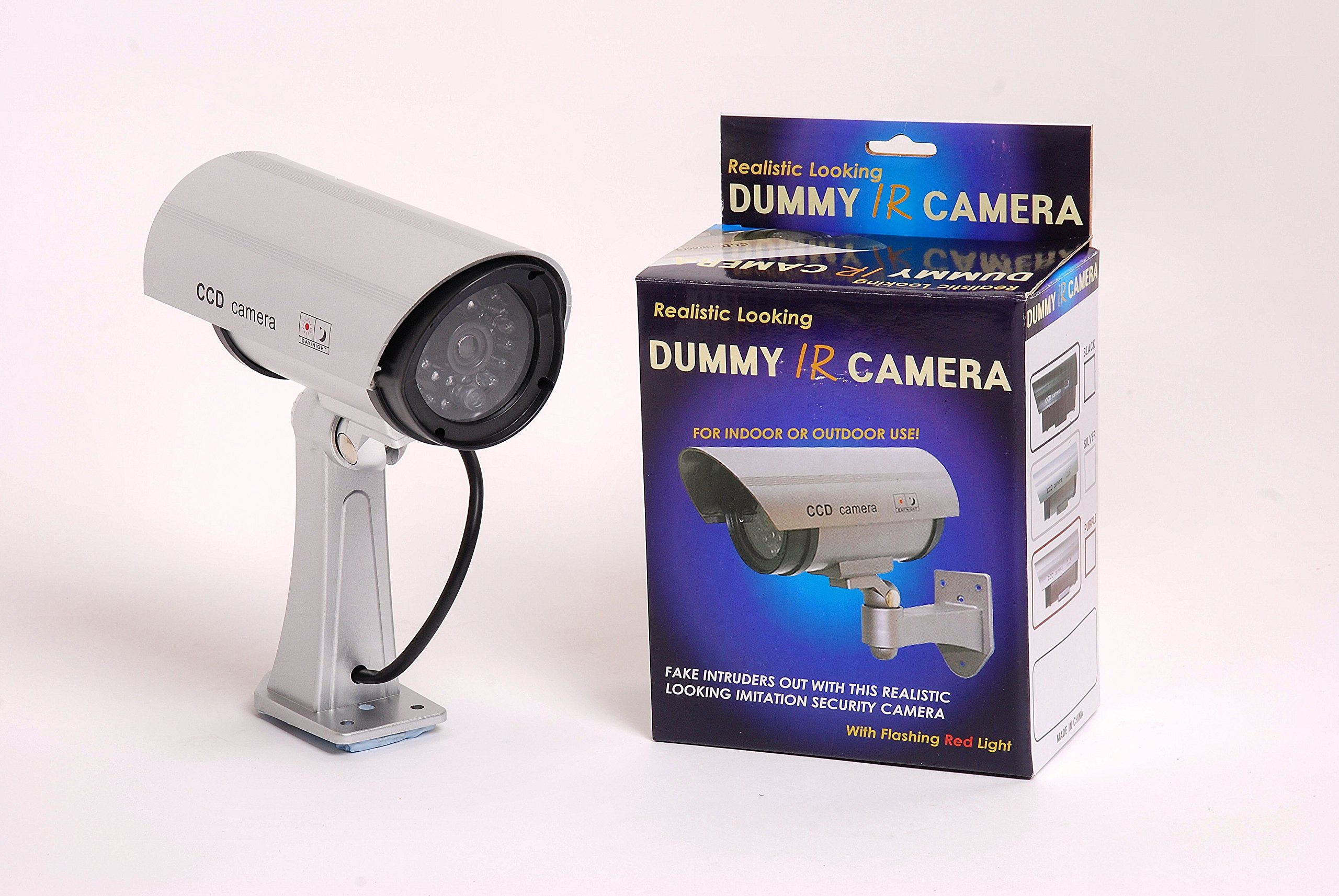 Real Looking Cctv Blinking Led Dummy Security Wall Camera