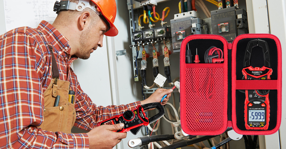 Image of Lebakort Hard Case Compatible with KAIWEETS HT206A HT206D Clamp Meter Multimeter TRMS Auto-ranging Amp Voltage Tester