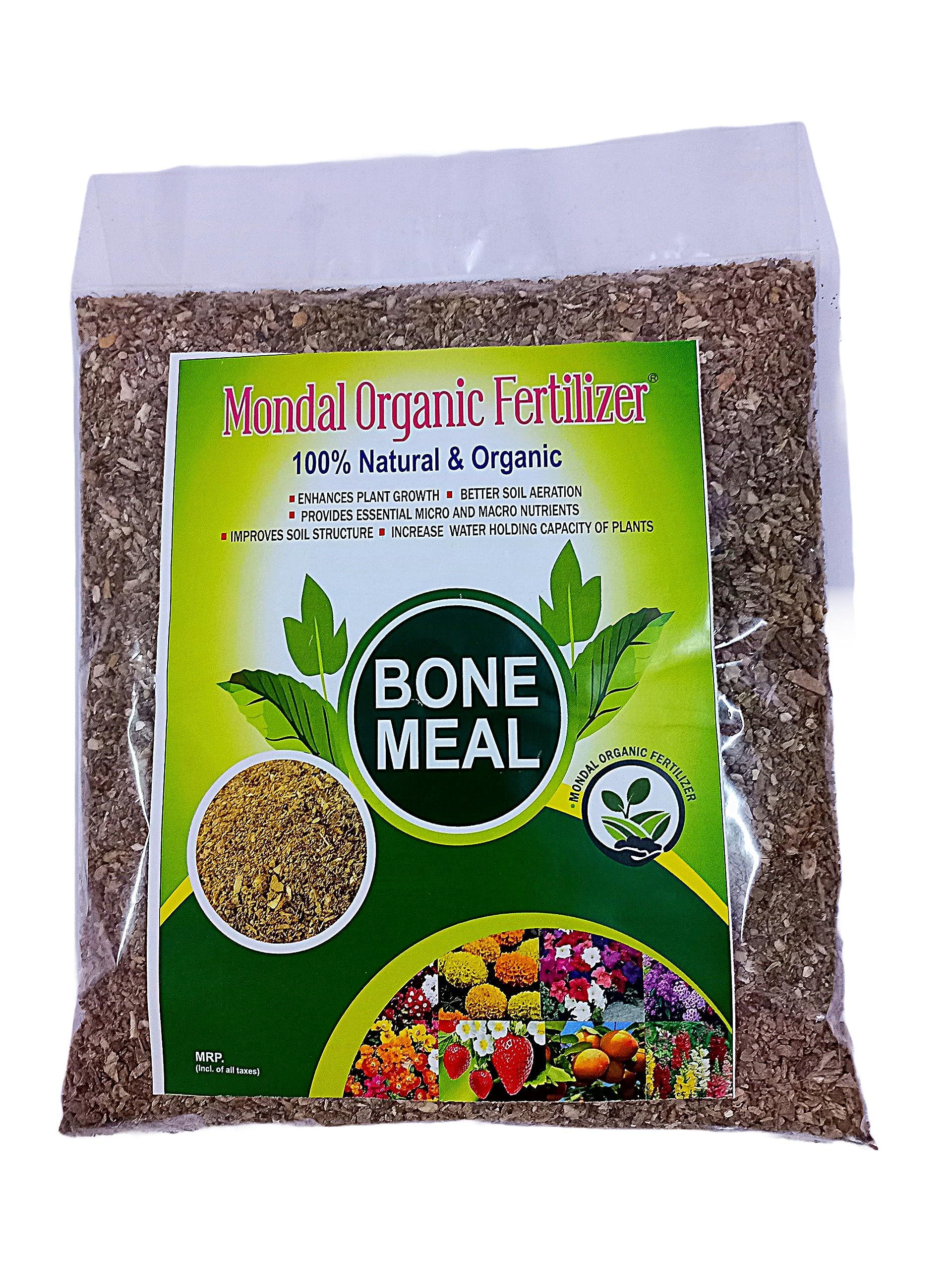 Mondal Organic Bone Meal Fertilizer (1800gm) Manure for Plants| Crush Animal Bones/High in Phosphorous Nutrients (B0BDM7QF3K) Amazon Price History, Amazon Price Tracker