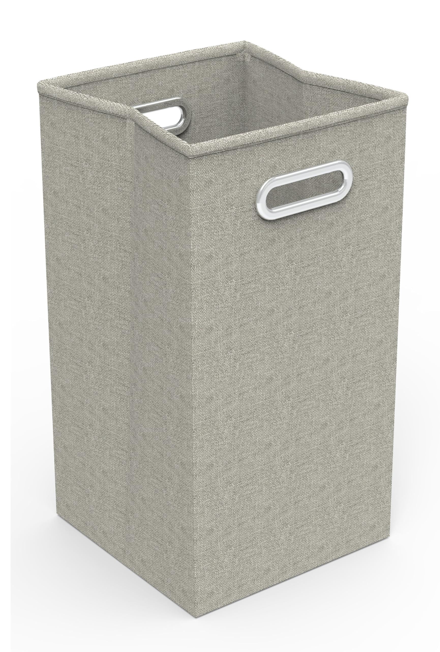 VCM Wäschekorb aus Stoff mit Tragegriffen – faltbar, Maße ca. H 70 x B 30 x T 30 cm