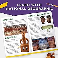 Vista 6 de Kit de Arte y Manualidades Mega de National Geographic para Niños – Kit de Mosaico, Kit de Pintura de Aplicación y Kit de Cerámica de Arcilla
