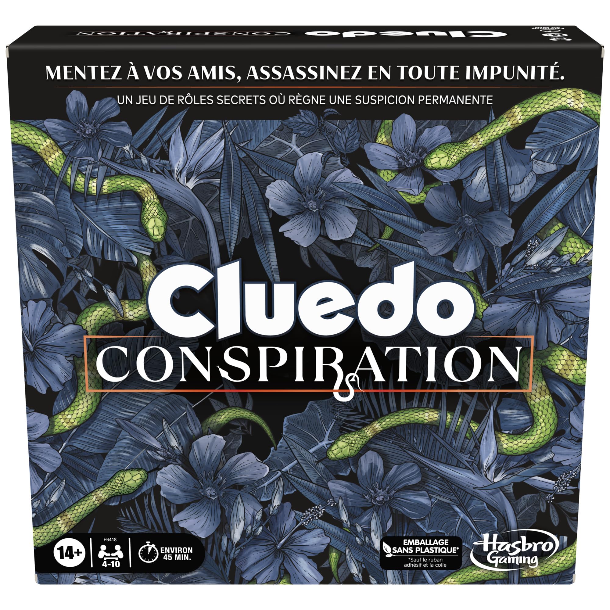Hasbro Gaming Cluedo Conspiracy, Mystery Game, Board Games for Teens and Adults, 4-10 Players, Multiplayer Mystery and Riddle Game with Secret Roles
