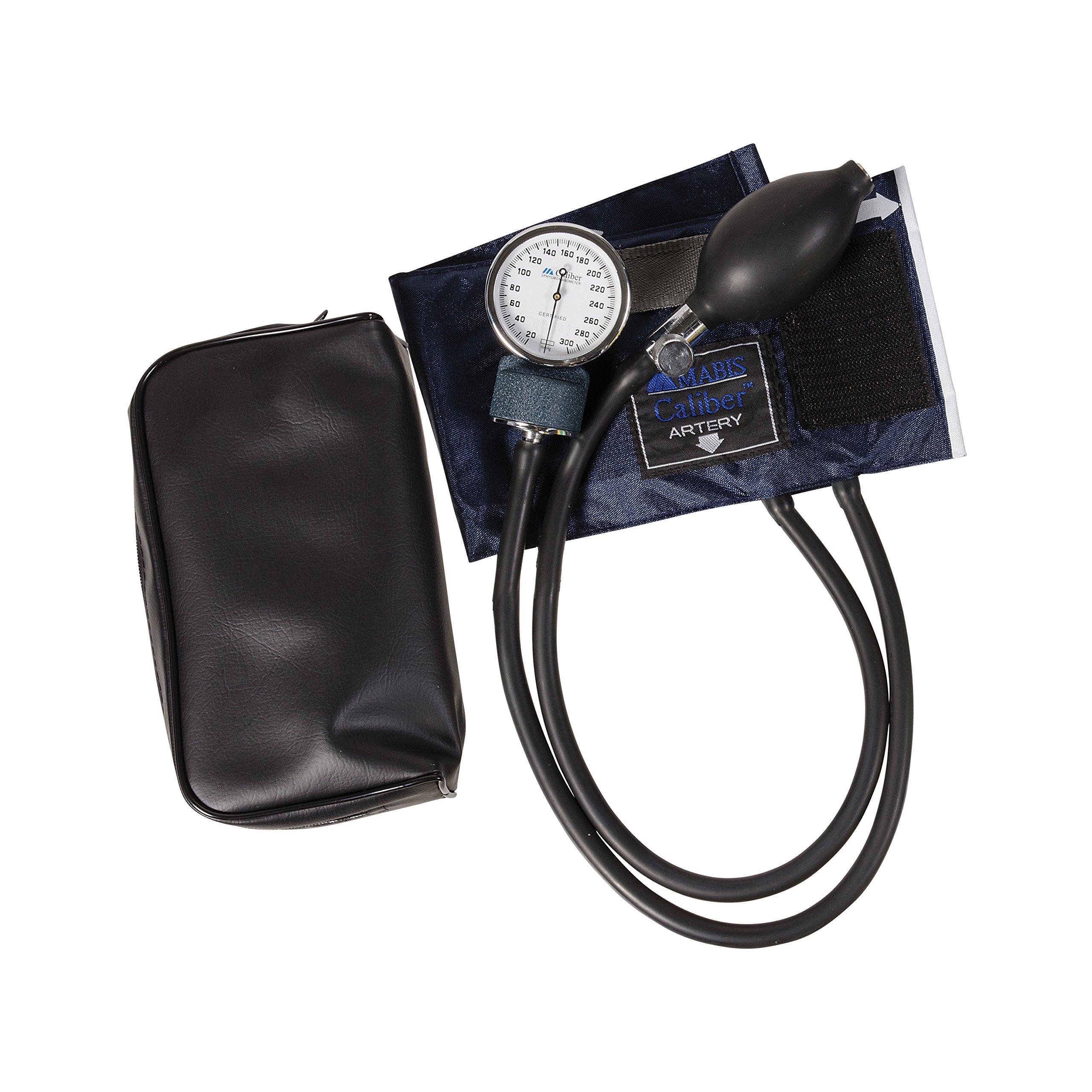 Mabis Kaliber Series Aneroid Sphygmomanometer ręczny monitor ciśnienia krwi, rozmiar mankietu 7,7 do 11,3 cala, dziecko