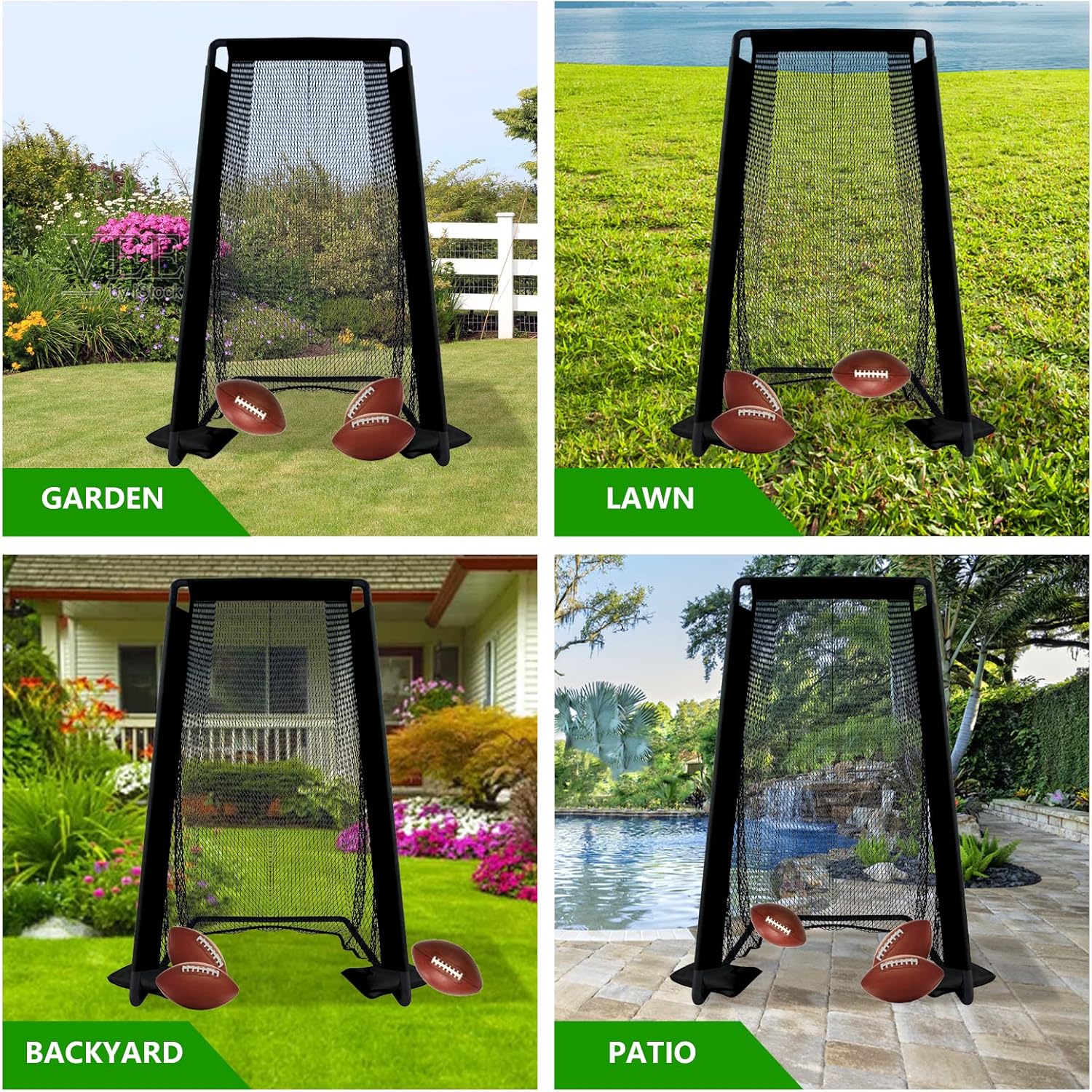 Football Kicking Net, Football Net, Football Nets for Throwing, Football Target Net, Football Throwing Net, Football Kicking Cage, Football Practice Net, Football Training Equipment,81x41IN : Sports & Outdoors