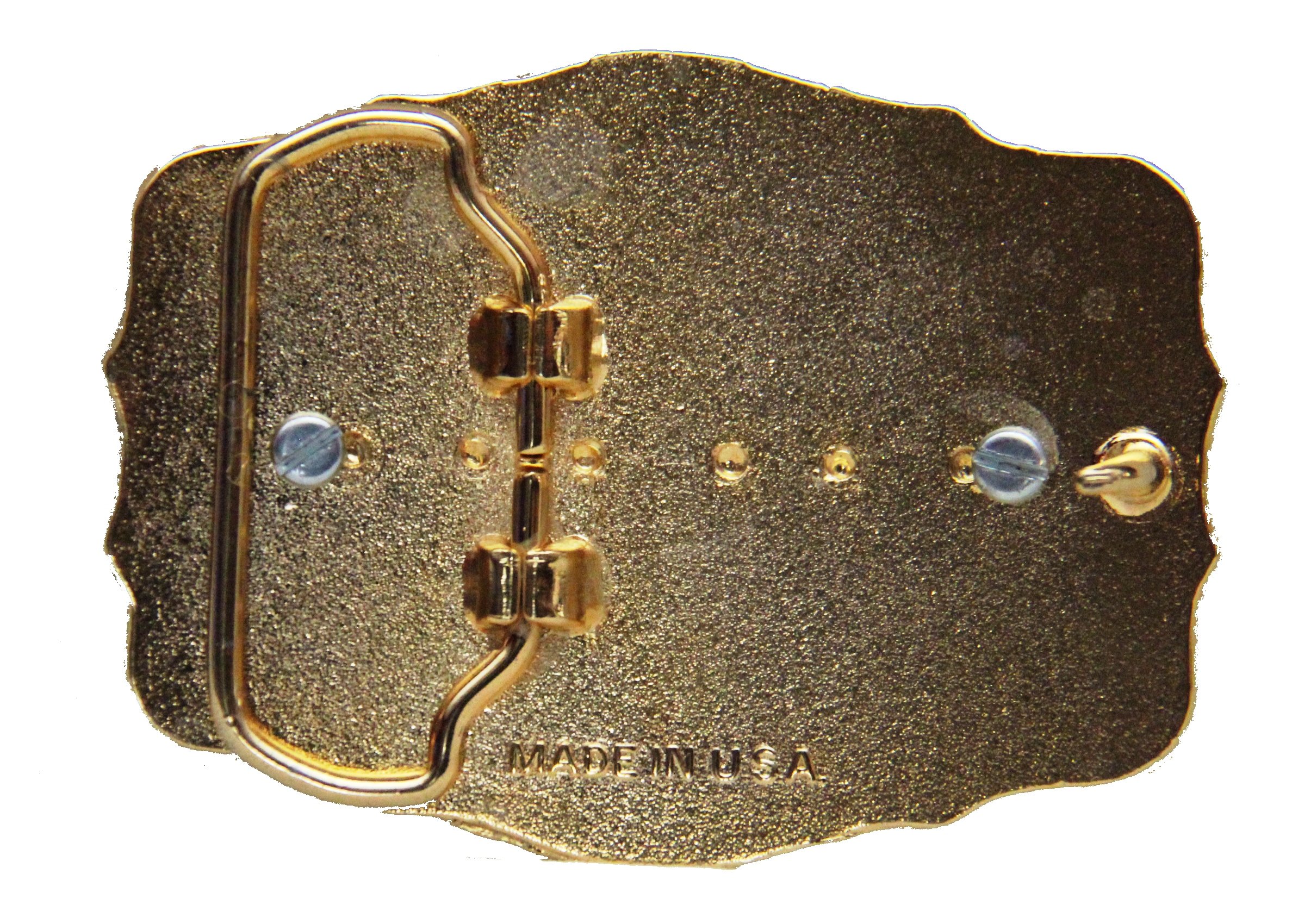 Montana Silversmiths Men's Roping Ready Longhorn Attitude Belt Buckle Silver One Size