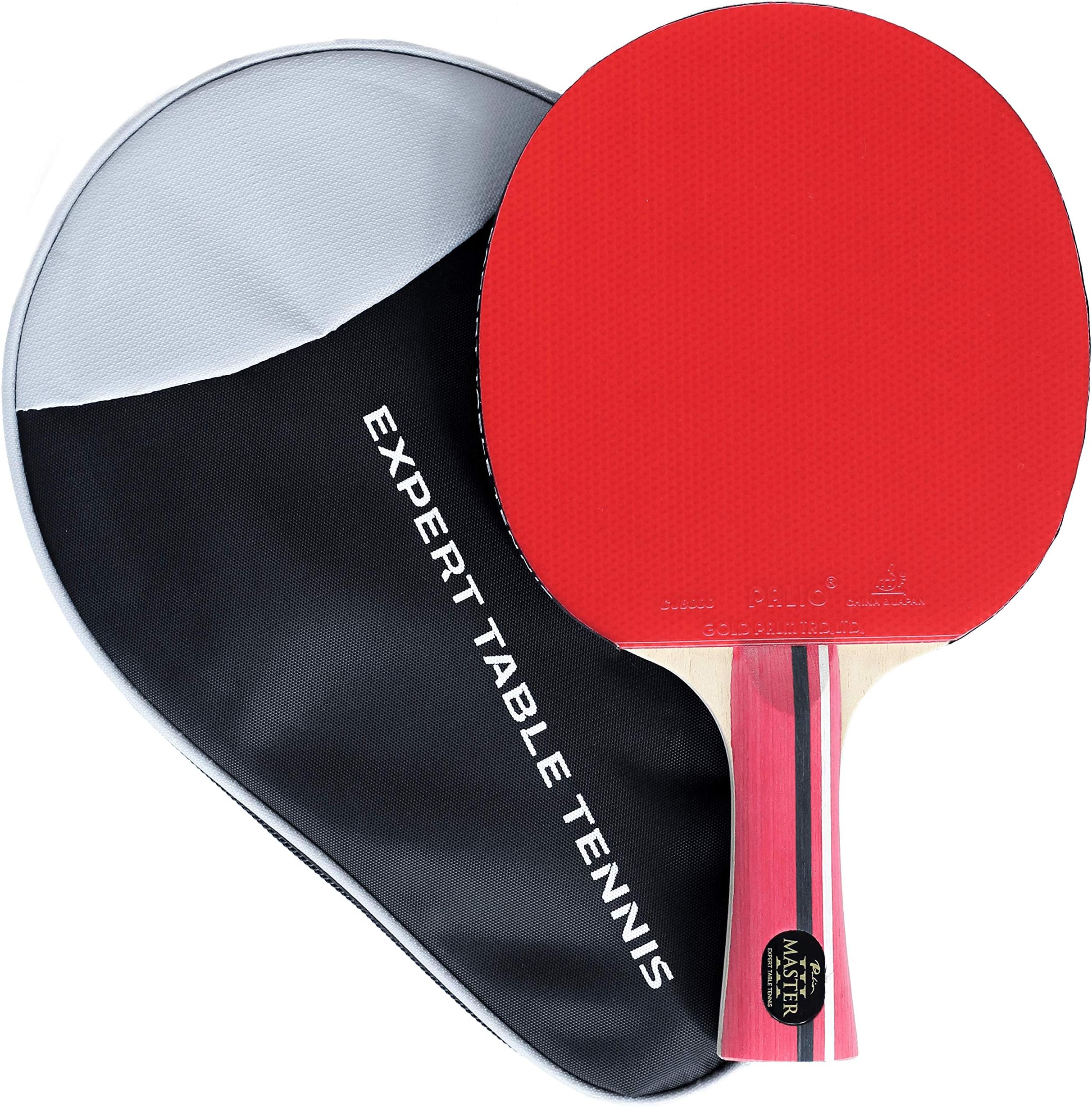Palio Master 3.0 Table Tennis Racket & Case - ITTF Approved Intermediate Ping Pong Bat