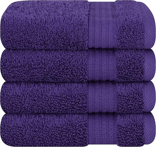 Miniatura 327 de Cotton Paradise - Juego de 4 toallas de mano para el baño de 100% algodón turco, suaves y absorbentes, color beige