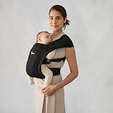 Ergobaby Embrace Porte Bebe Nouveau-ne Physiologique et Ergonomique Extremement Doux, Pure Black BCEMABLK - 11